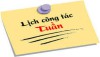 Lịch công tác tuần 13 năm học 2019-2020