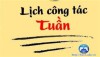 Lịch công tác tuần 14 năm học 2019-2020