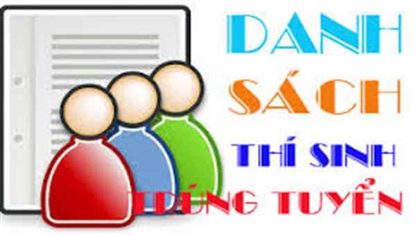 Danh sách học sinh trúng tuyển lớp 10 năm học 2019-2020