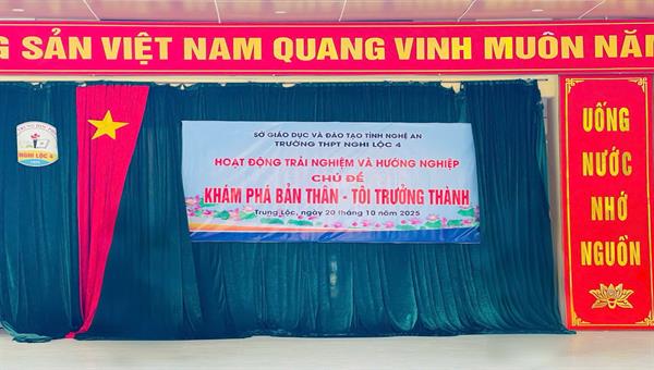 HOẠT ĐỘNG TRẢI NGHIỆM – HƯỚNG NGHIỆP: “KHÁM PHÁ BẢN THÂN – TÔI TRƯỞNG THÀNH”