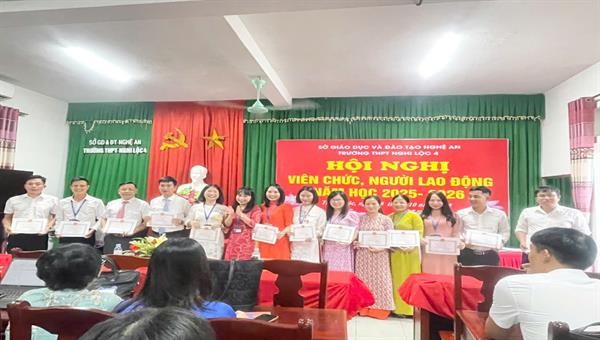 TRƯỜNG THPT NGHI LỘC 4 TỔ CHỨC THÀNH CÔNG HỘI NGHỊ VIÊN CHỨC, NGƯỜI LAO ĐỘNG NĂM HỌC 2025–2026