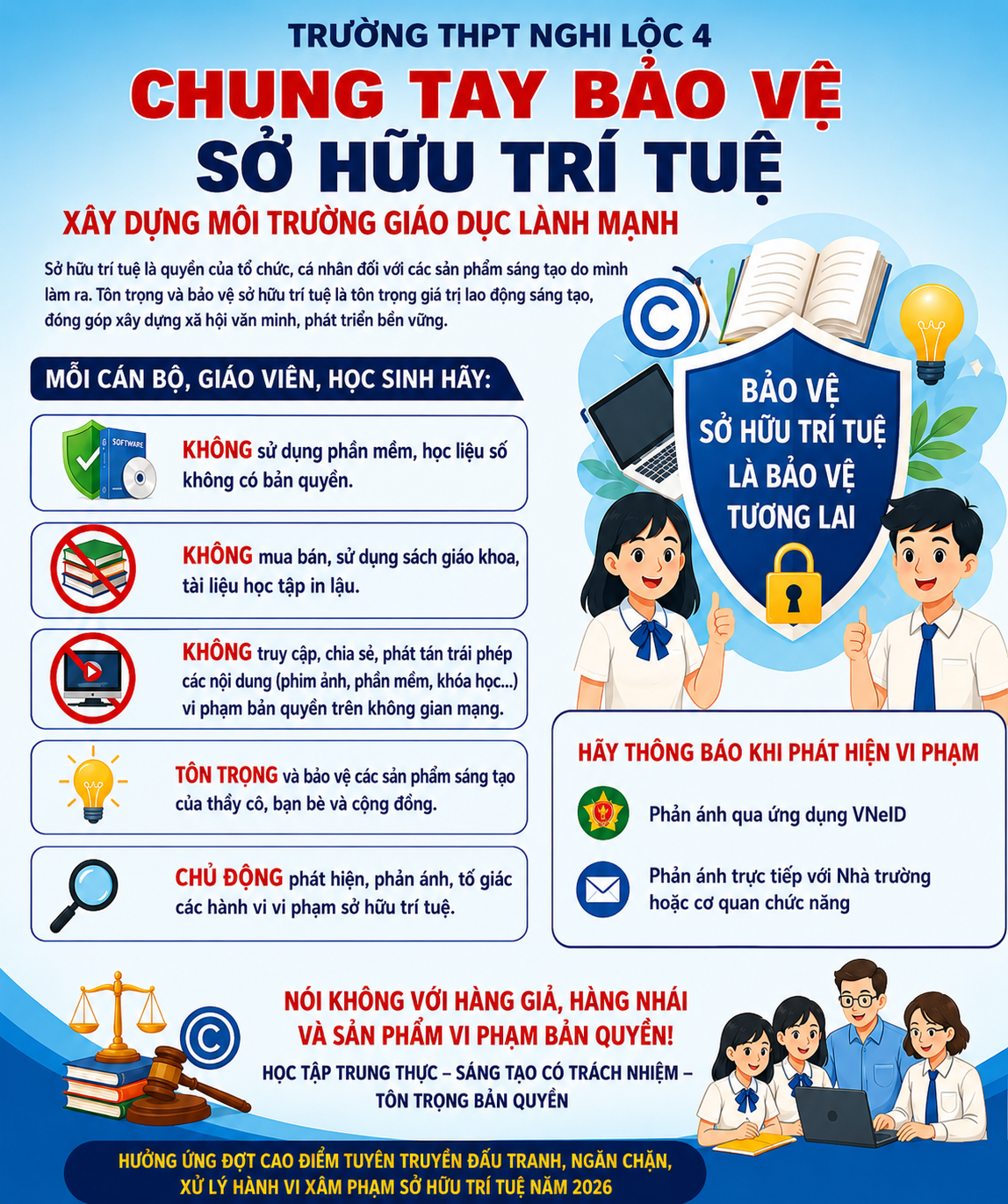 Kế hoạch tuyên truyền đợt cao điểm đấu tranh, ngăn chặn, xử lý hành vi xâm phạm sở hữu trí tuệ năm 2026